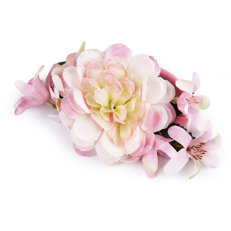 Kukkahiuslenkki Pale Pink