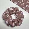 Scrunchie Leopardi, dusty pink
