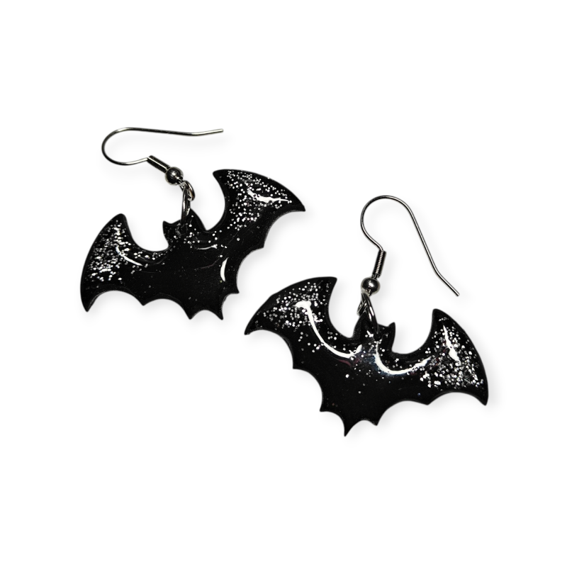Halloween korvakorut lepakko musta