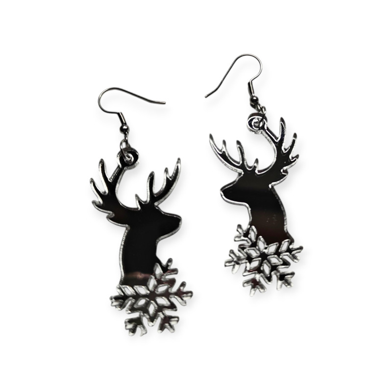 Poro Korvakorut peiliakryyli, hopea Poro Korvakorut peiliakryyli, hopea