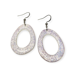 Ellipsi hologrammi käsintehdyt korvakorut