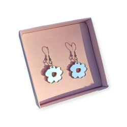 Heijastus peiliakryylikorvakorut hopea