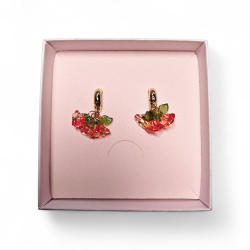 Korvakorut Blossom punainen