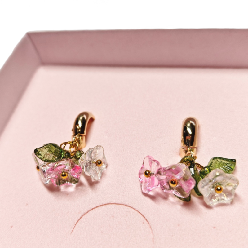 Korvakorut Blossom vaaleanpunainen